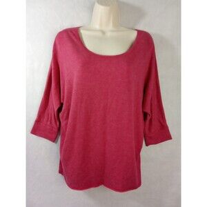 Maurices women medium‎ burgundy 3/4 sleeve